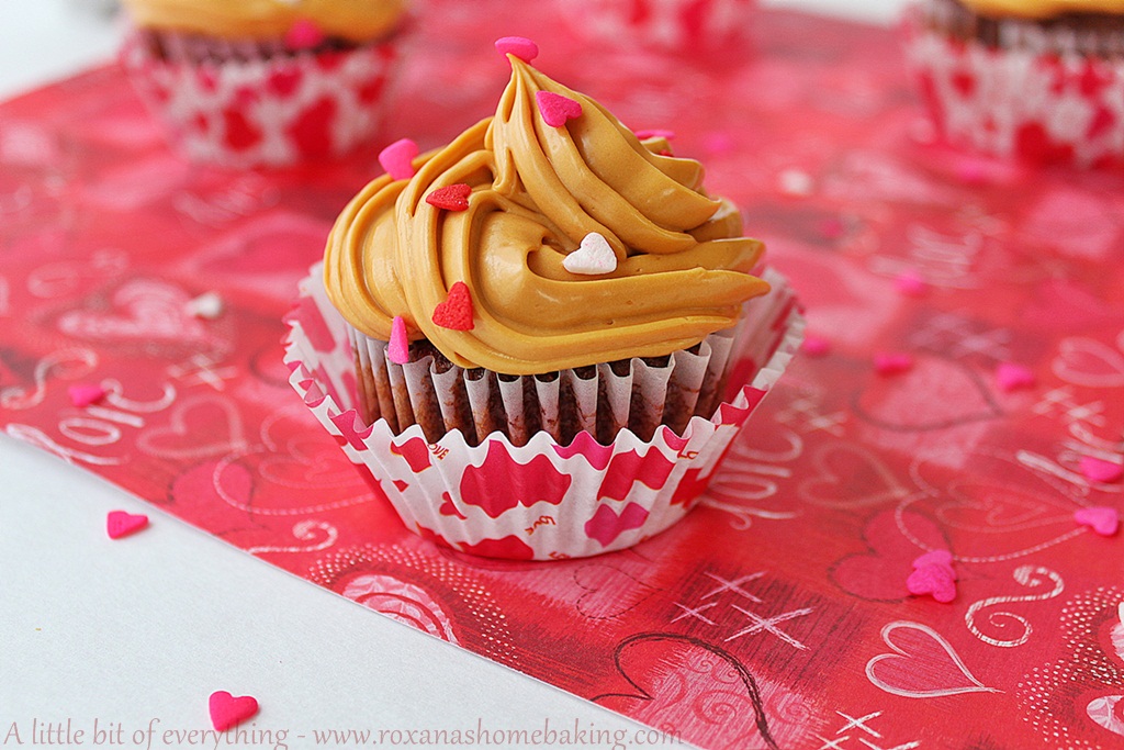 Chocolate dulce de leche cupcakes