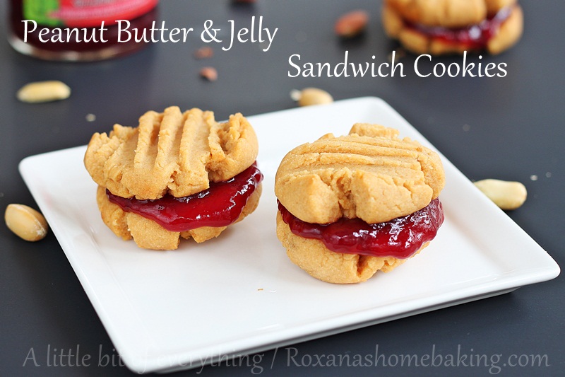 Soft melt-in-your-mouth Peanut Butter cookies sandwiched with berry jelly - Classic peanut butter jelly just got a make-over.