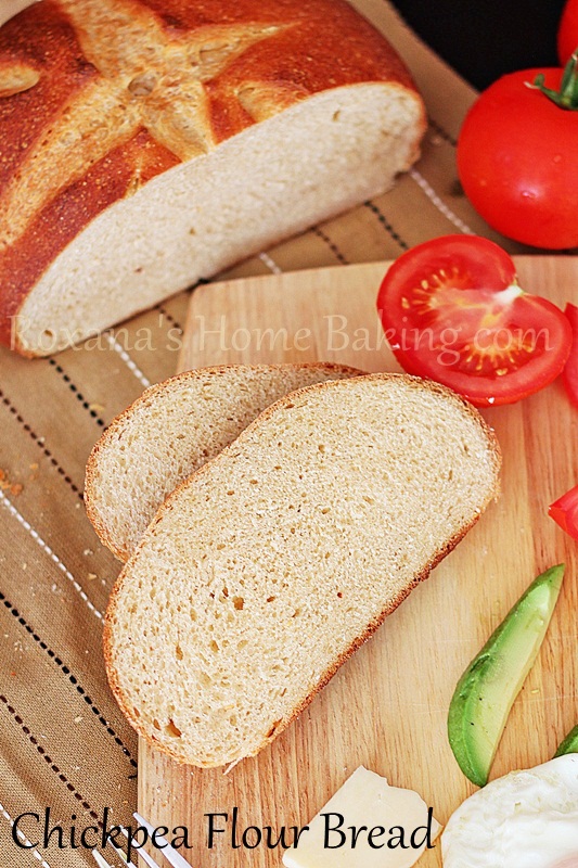 chickpea flour bread | Roxanashomebaking.com