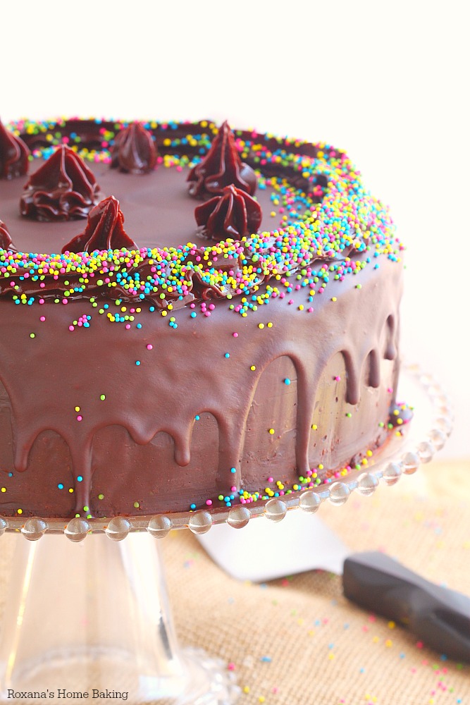 Triple chocolate cake recipe