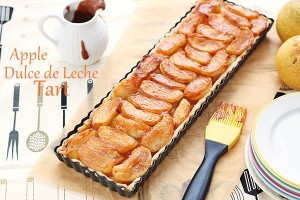 Apple Dulce de Leche Tart | Roxanashomebaking.com
