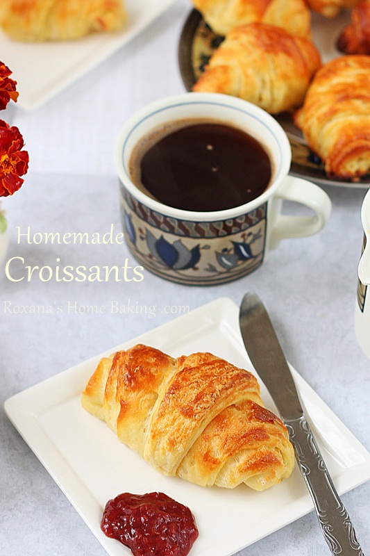 Homemade croissants roxanashomebaking.com
