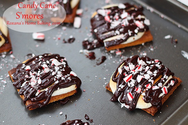 candy cane smores #recipe roxanashomebaking.com