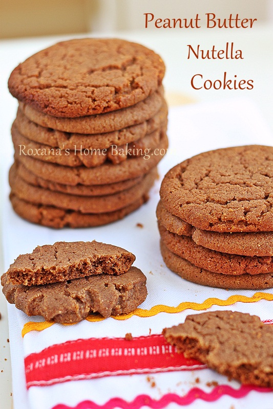 Peanut Butter Nutella Cookies