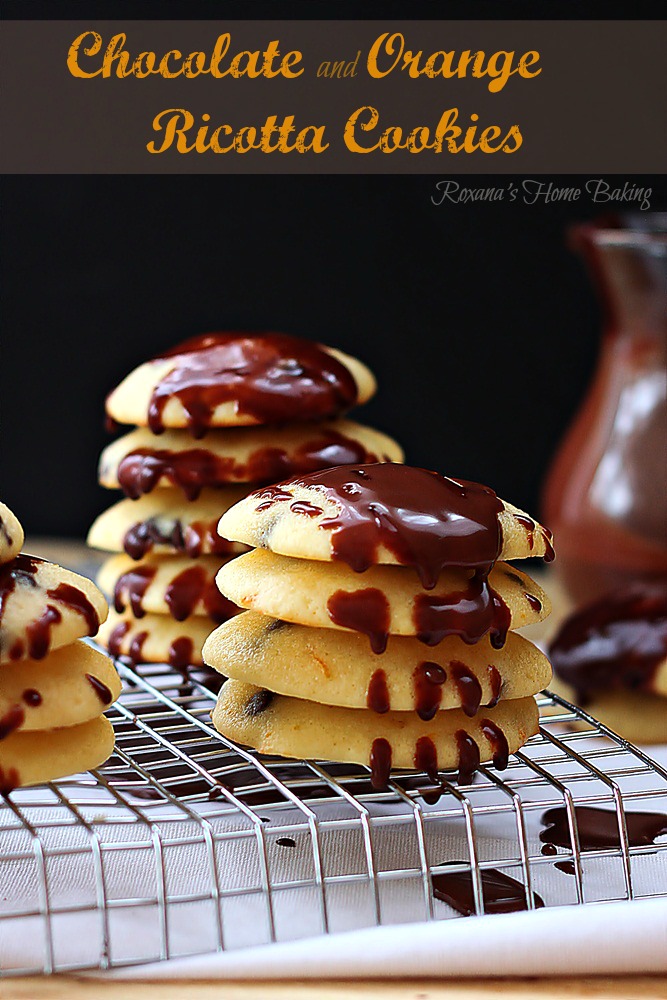 Light and flavorful soft cookies with a cake-like texture, these chocolate and orange ricotta cookies from Roxanashomebaking.com are a crowd pleaser.