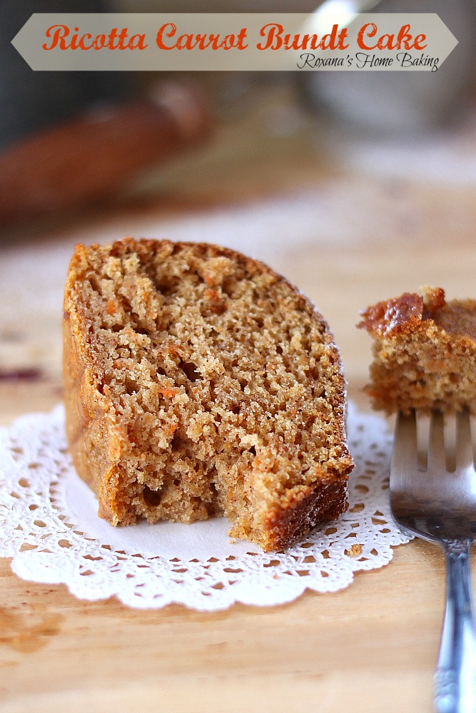 Eggless ricotta carrot cake 