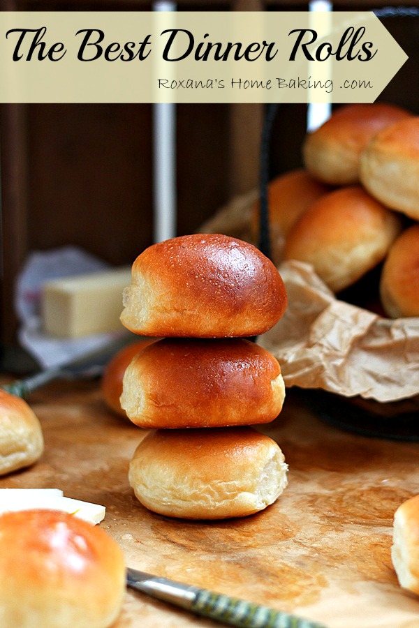 Soft, buttery, tender and warm, straight out of the oven - these are the best dinner rolls! Recipe from Roxanashomebaking.com