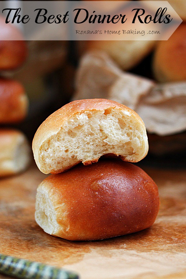 Soft, buttery, tender and warm, straight out of the oven - these are the best dinner rolls! Recipe from Roxanashomebaking.com