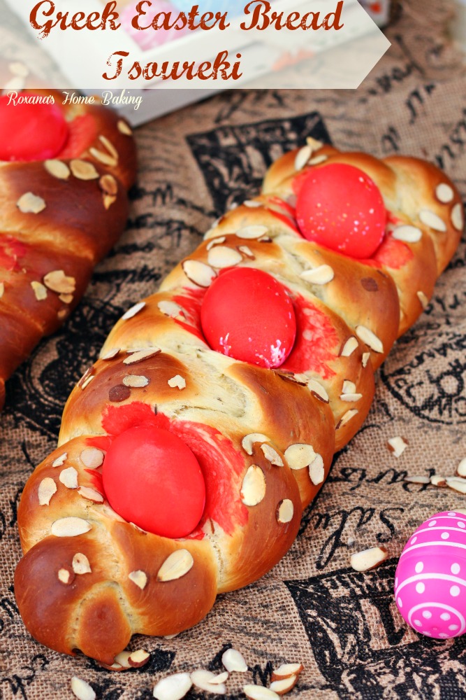 Greek Easter bread – Tsoureki - soft, sweet, yeast egg-enriched bread flavored with citrus and aniseed.