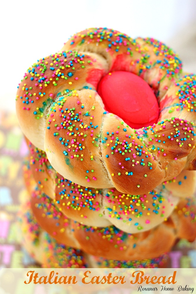 Italian Easter breads from Roxanashomebaking.com Fluffy, slightly sweet, rich and soft, like a brioche, flavored with generous amount of lemon zest and a touch of ground aniseed 