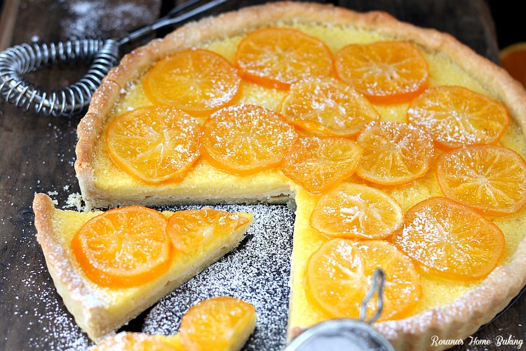 Meyer Lemon Tart from Roxanashomebaking.com Sweet and floral, this custard like tart will leave everyone wanting more.