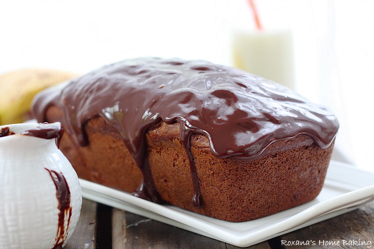 Chocolate Marble Banana Bread from Roxanashomebaking.com Rich semi-sweet chocolate swirled into a moist and delicious banana bread with a touch of cinnamon to bring out all the wonderful flavors