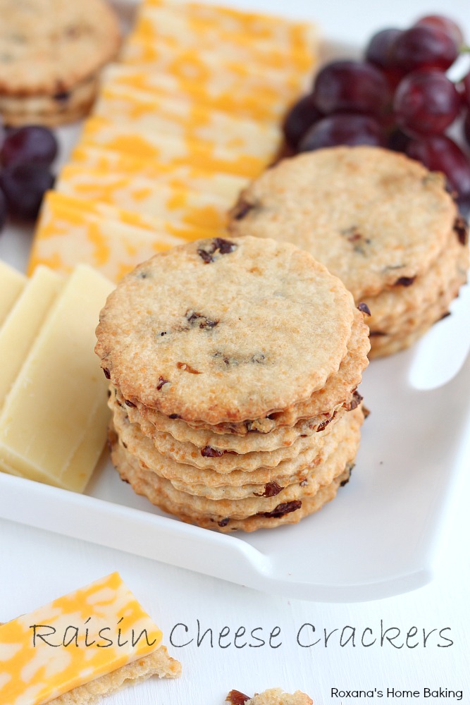 A sweet and salty cracker, with crispy edges and chewy center, great for cheese platters or cheese balls. Recipe from Roxanashomebaking.com