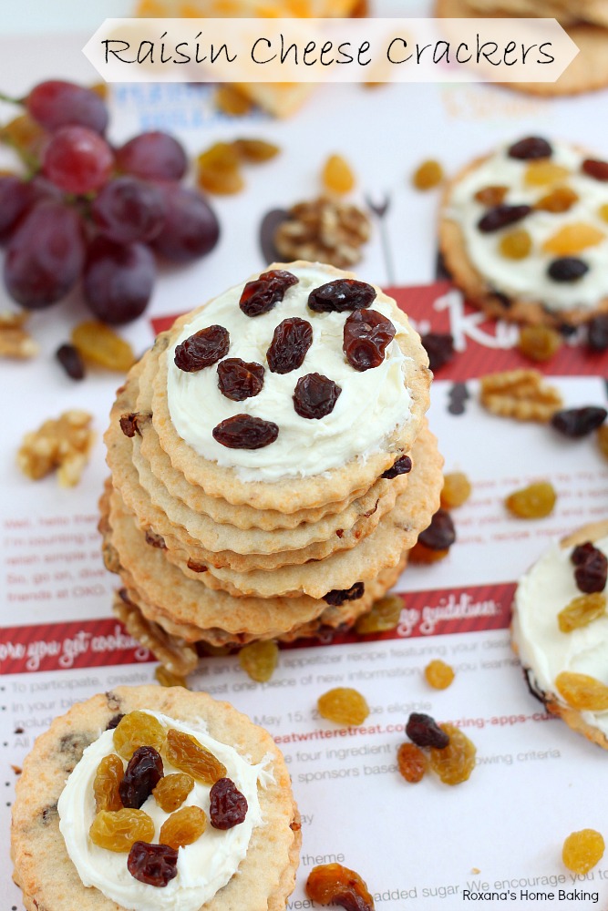 A sweet and salty cracker, with crispy edges and chewy center, great for cheese platters or cheese balls. Recipe from Roxanashomebaking.com