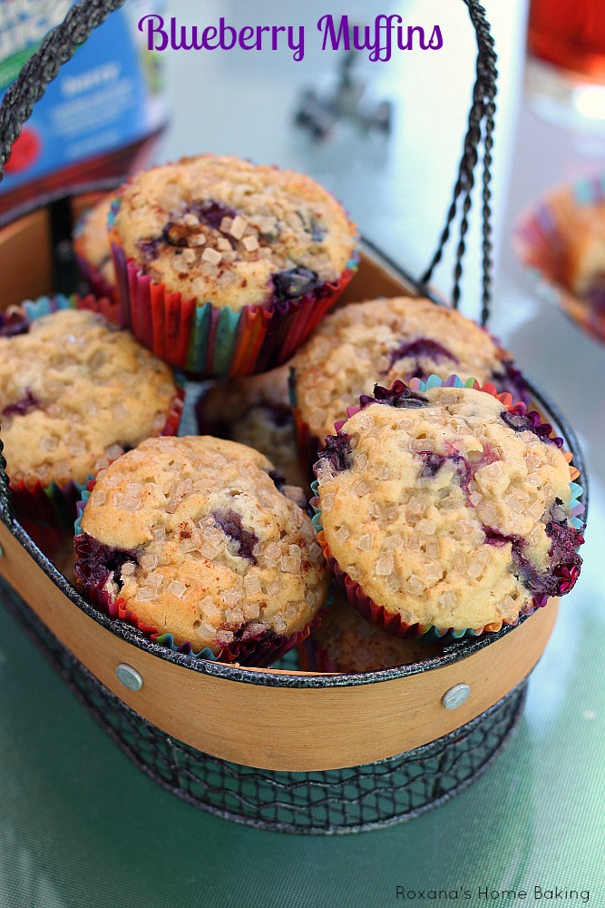 Blueberry oat muffins recipe from Roxanashomebaking.com Oatmeal muffins packed with oozing juicy blueberries for a tasty and nutritious afternoon snack.