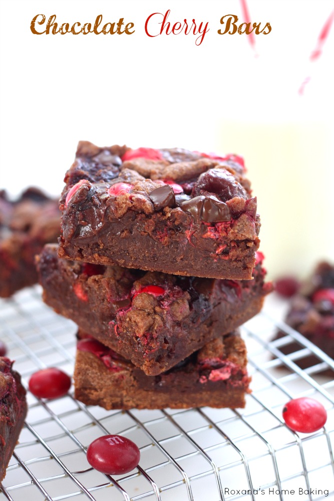 Chocolate cherry bars