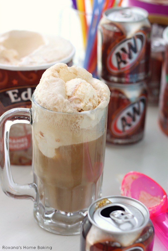 Stay cool this summer with these easy to make A&W Root Beer Floats
