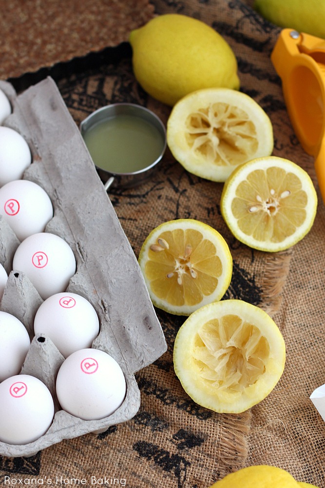 Ingredients for Lemon Curd Tart. Recipe on Roxanashomebaking.com