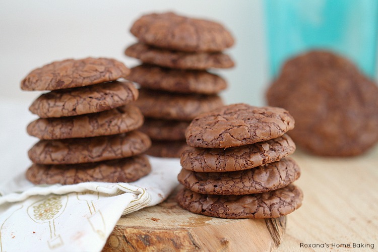 Fudge like cookie, these chocolate truffle cookies have triple the pleasure