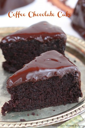 Coffee Chocolate Cake With Coffee Chocolate Ganache