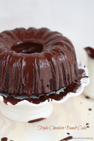 Triple chocolate bundt cake recipe