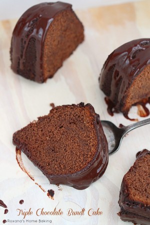 Triple chocolate bundt cake recipe