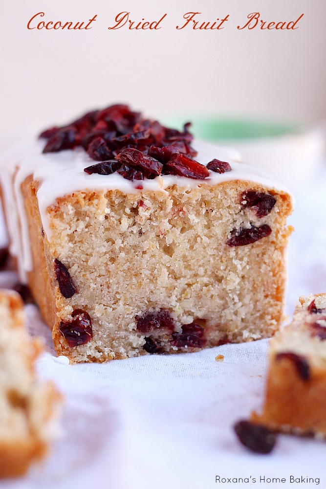 Coconut dried fruit bread