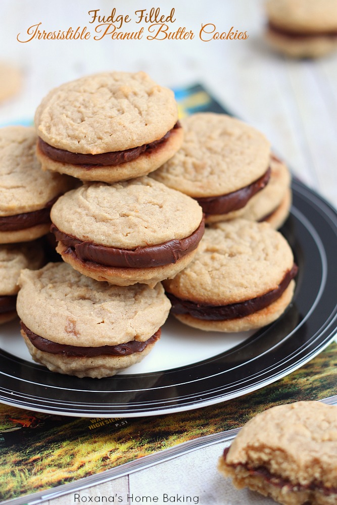 Fudge filled irresistible peanut butter cookies