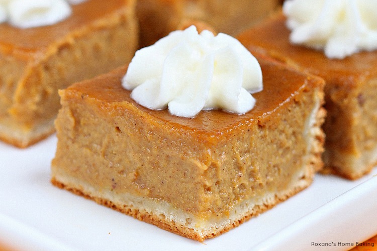 pumpkin pie squares