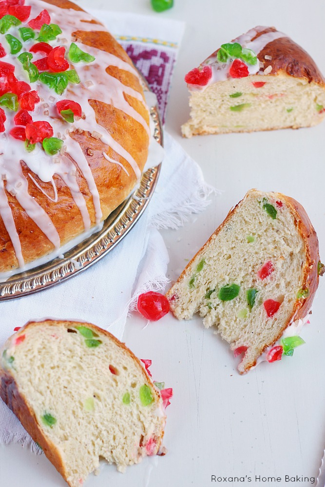 Julekage - Norwegian Christmas fruit bread