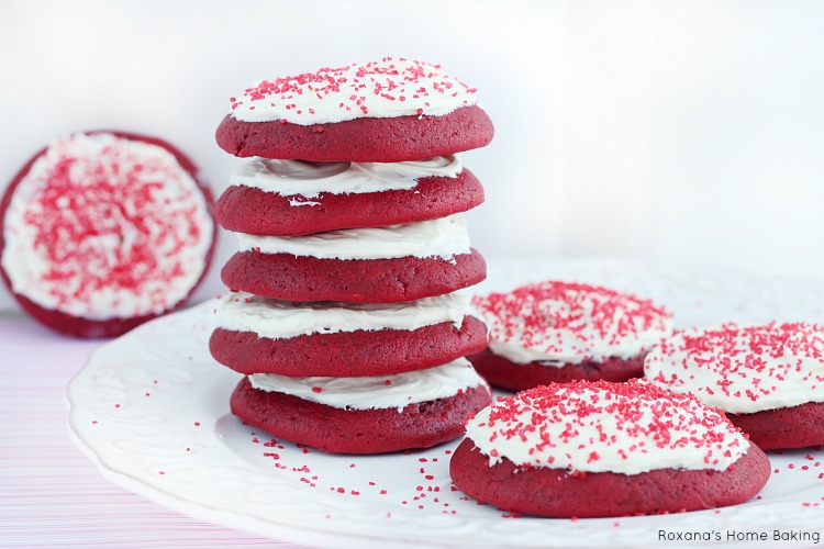 Red velvet cookies (recipe made from scratch)