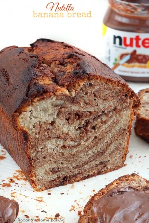 Nutella Swirl Banana Bread Recipe