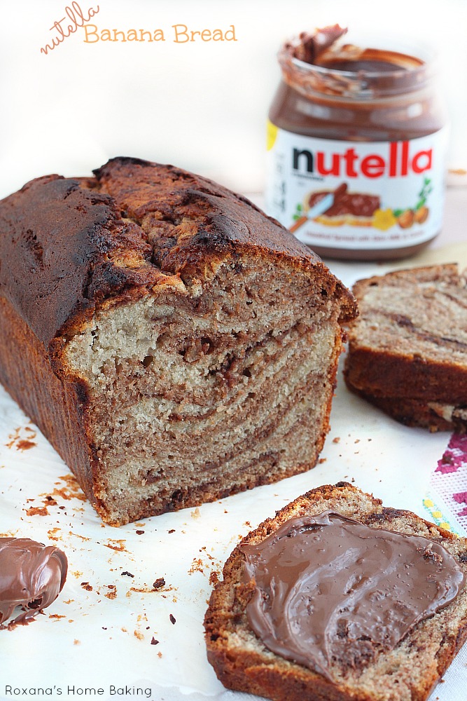 Nutella swirl banana bread