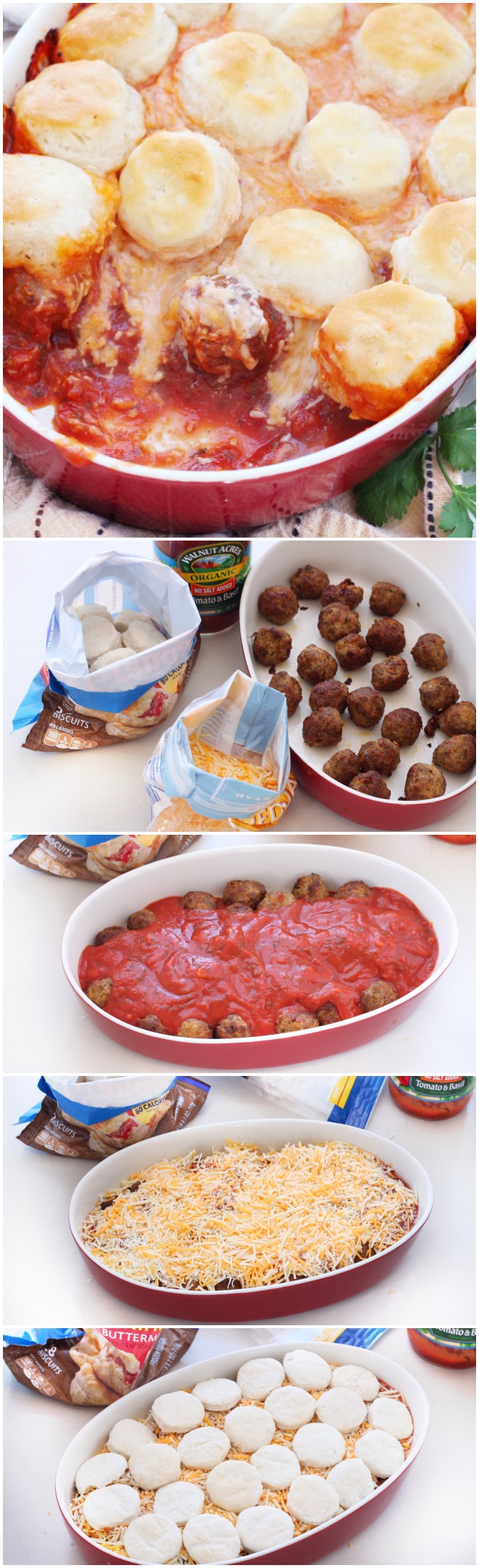 Upside down meatball casserole 