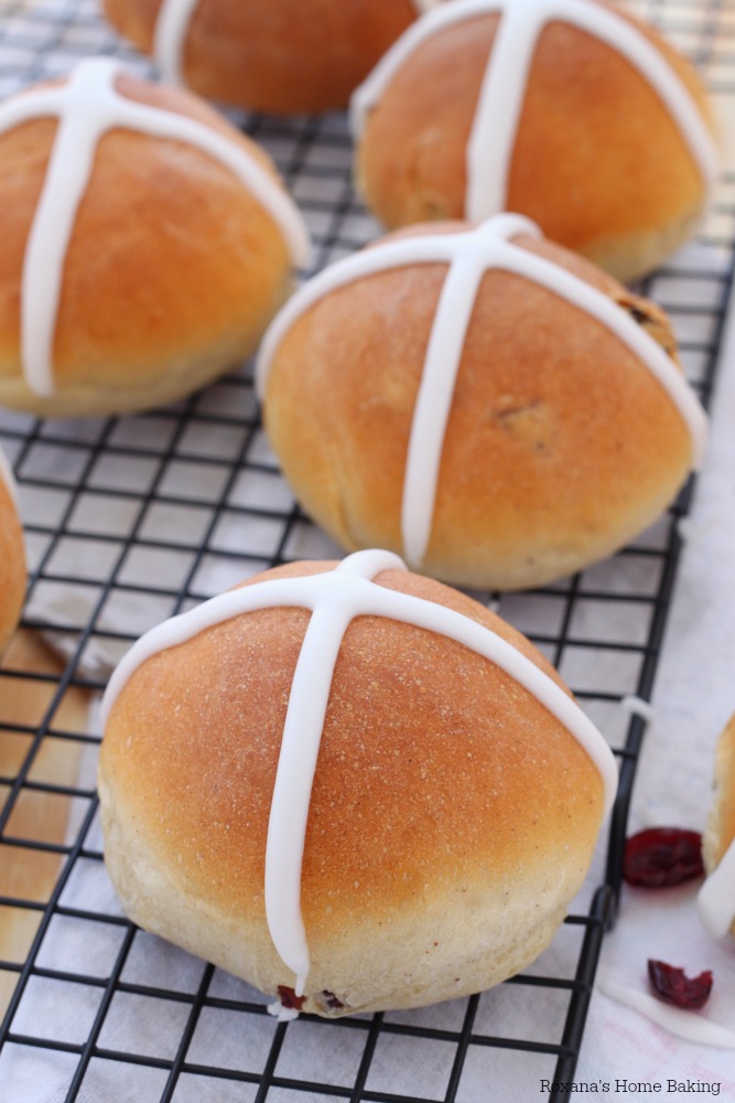 Some recipes for hot cross buns suggest marking the cross before baking and...