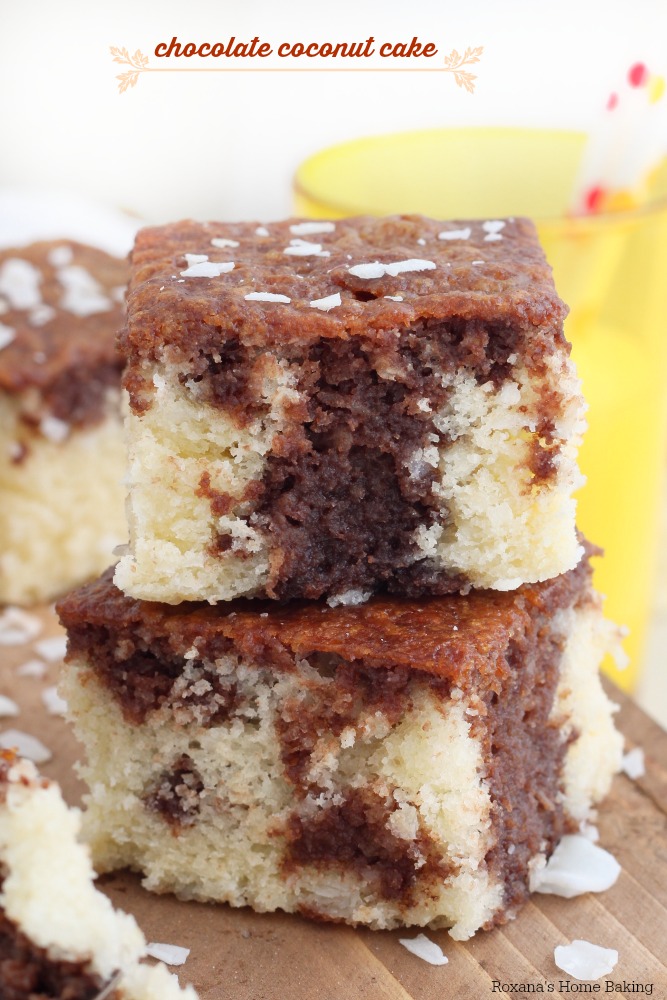 Easy Chocolate Cake {Made in a 9x9 pan}