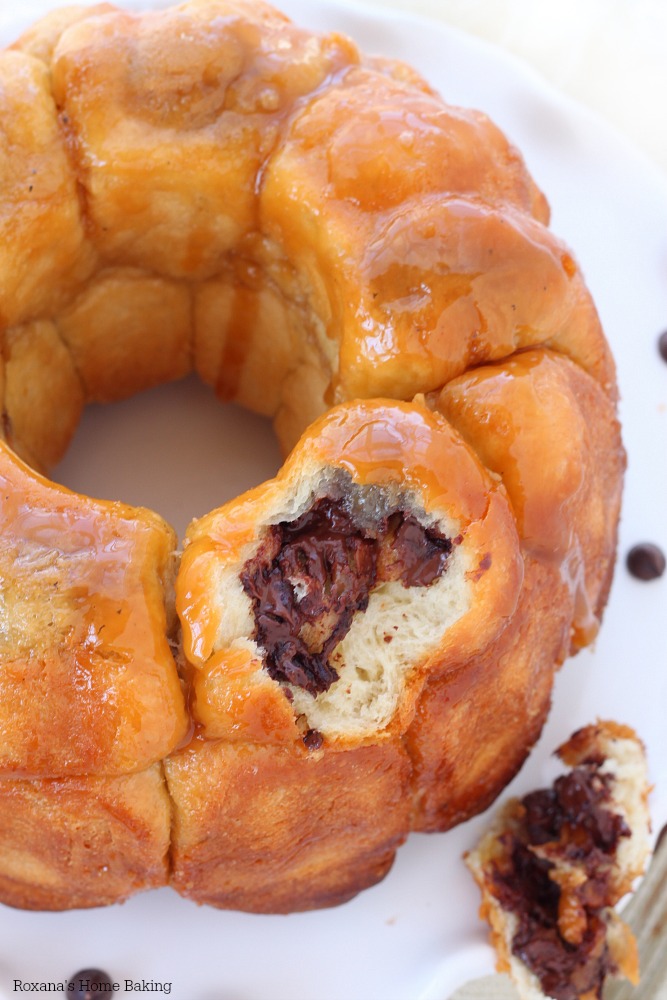 Sticky chocolate monkey bread (made from scratch) recipe