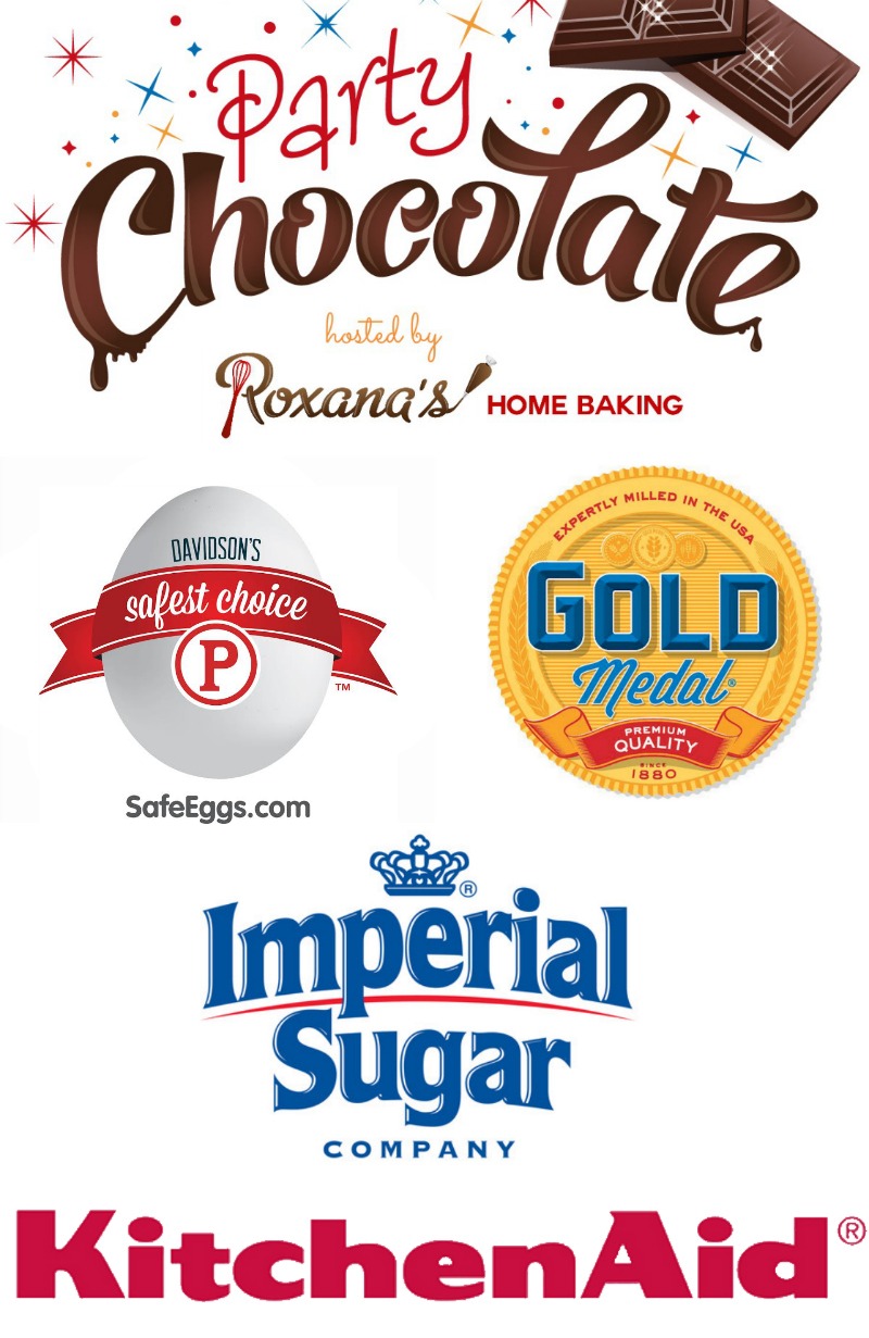 Share your chocolate recipe for a chance to win amazing prizes. Details at Roxanashomebaking.com #chocolateparty