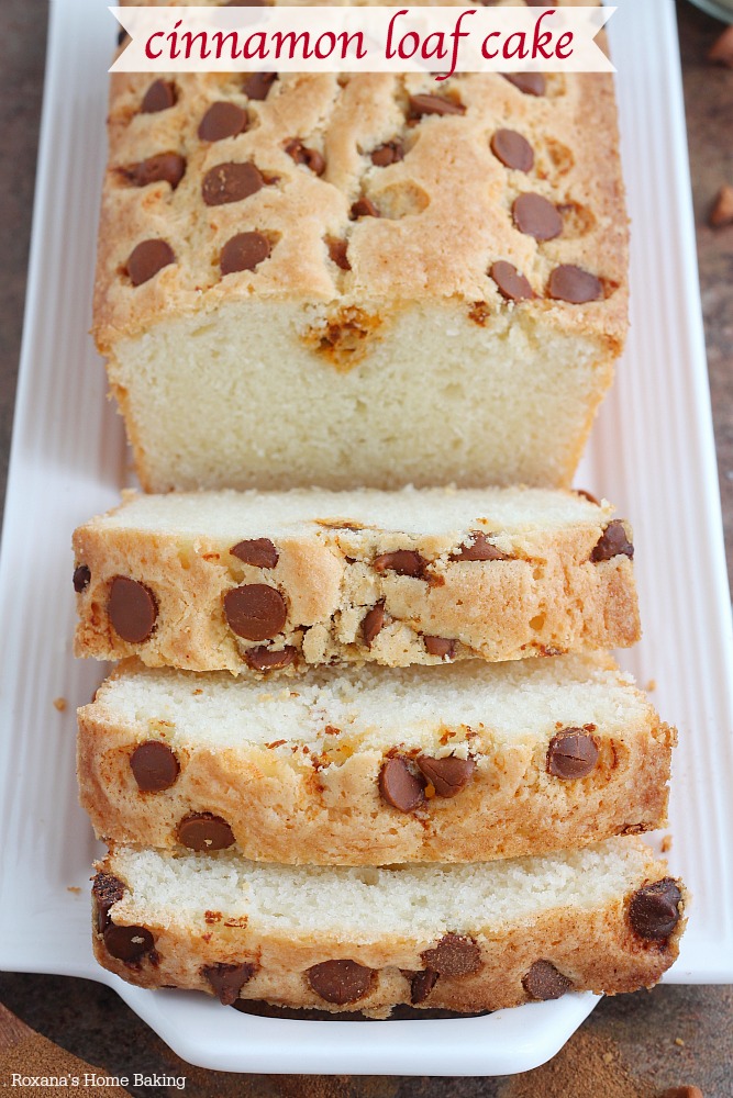 Sweet, buttery and bursting with cinnamon flavors, this cinnamon loaf cake if fabulous with a cup of coffee or tea in the afternoon!