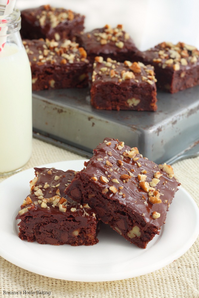 Nutty chocolate chip brownies recipe 