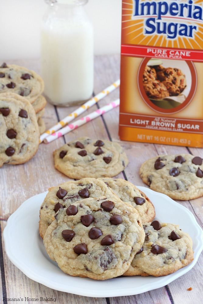 Slightly crisp edges, chewy middles, large, buttery and overloaded with chocolate. Everything you dreamed an amazing chocolate chip cookie would be.