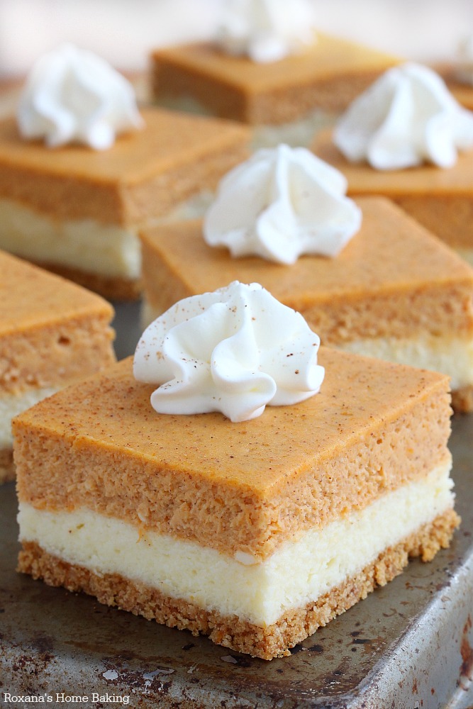 Pumpkin Cheesecake Bars Recipe