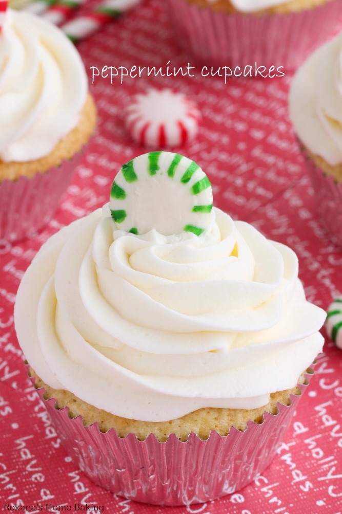 Get into the holiday spirit with these festive double peppermint cupcakes. Peppermint exact and peppermint creamer are used both in the cupcake batter and frosting for a double peppermint dose!
