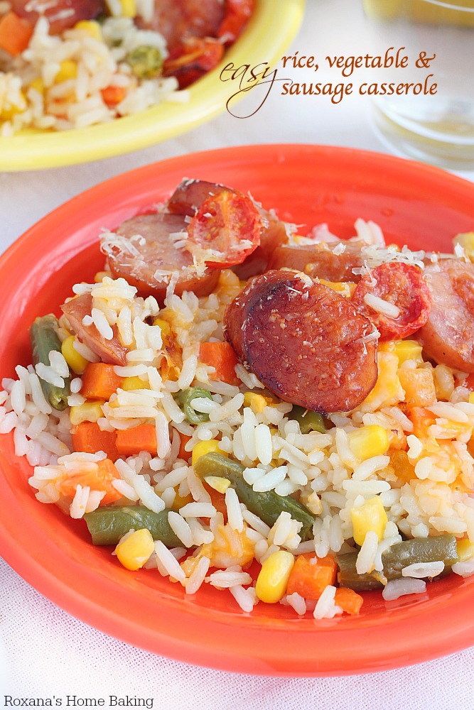 easy sausage and rice casserole