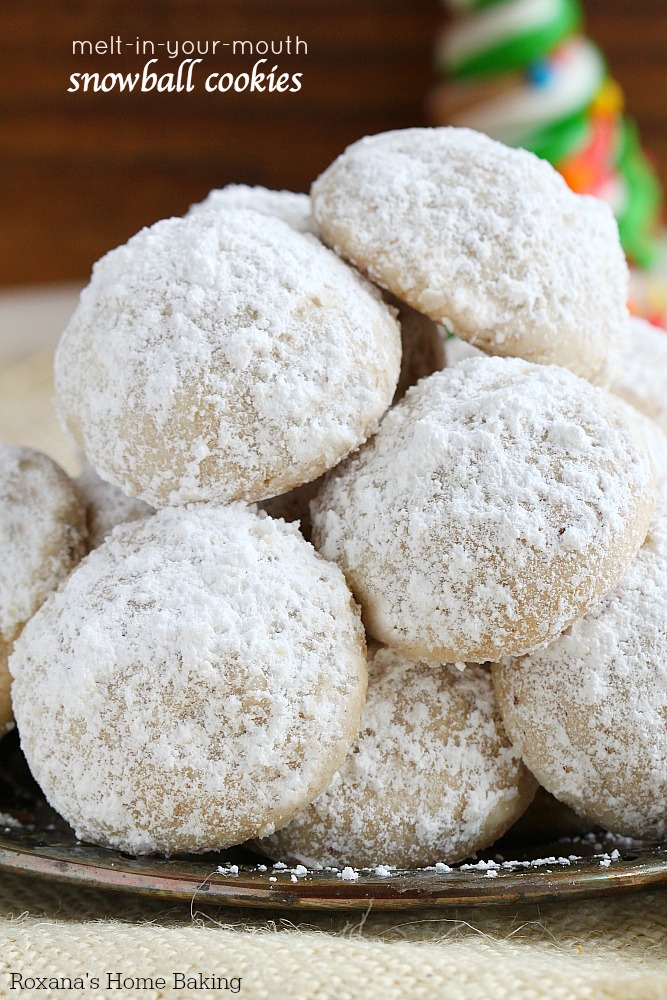 Melt-in-your-mouth buttery cookies, these shortbread like snowball cookies are one of the most requested baked treats at the cookie exchange. One bite and you'll understand why they are so addictive! 