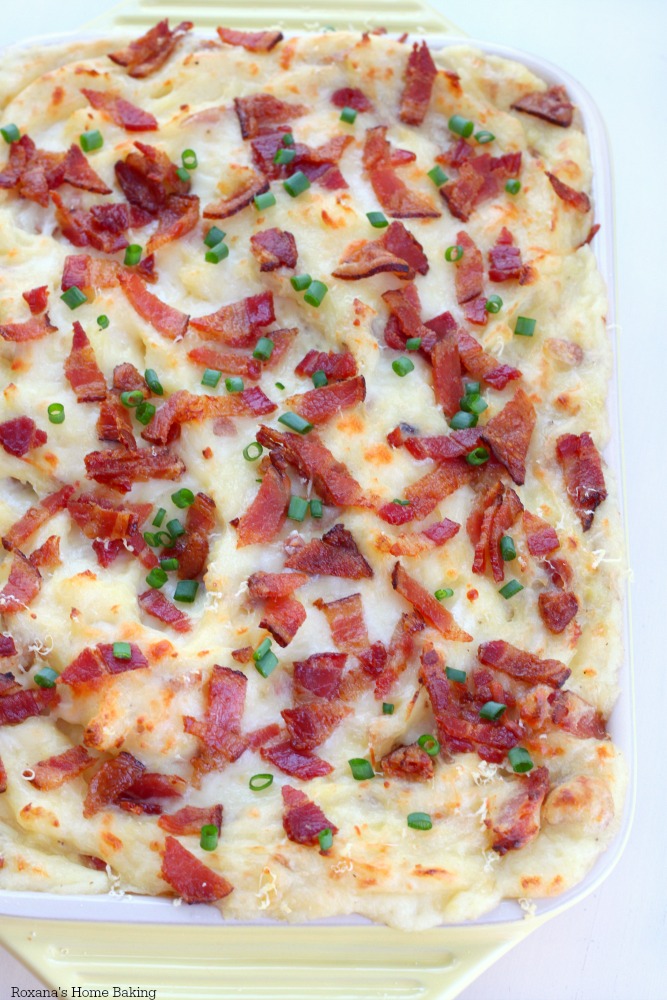 twice baked cheese and bacon potato casserole recipe 1