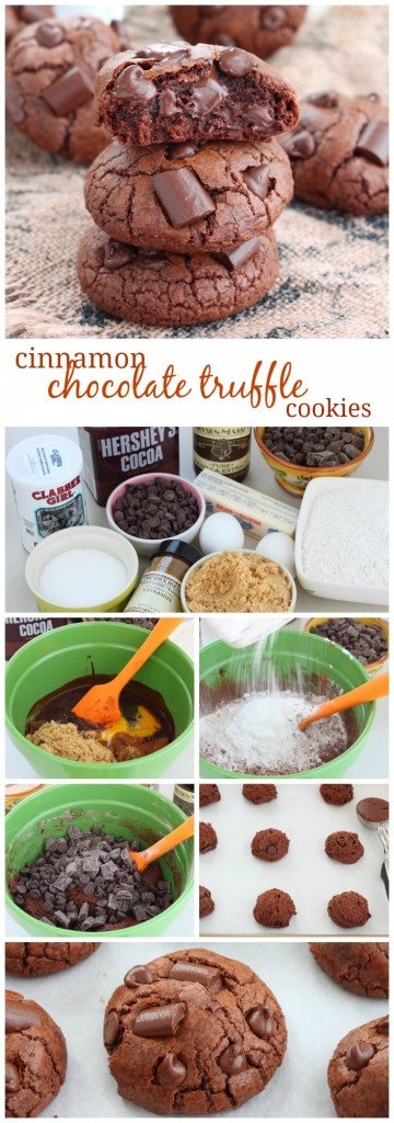 Cinnamon chocolate truffle cookies recipe