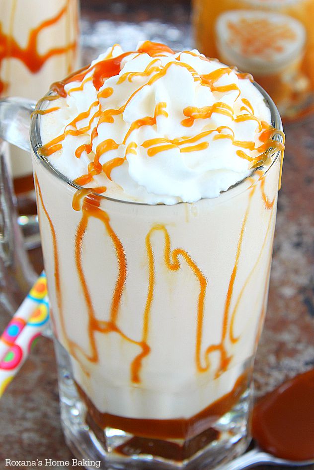 A little sweet, a little salty and oh so creamy, this caramel milkshake is my latest drink obsession! 