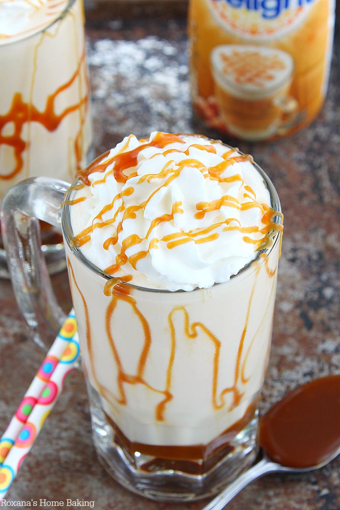 A little sweet, a little salty and oh so creamy, this caramel milkshake is my latest drink obsession! 