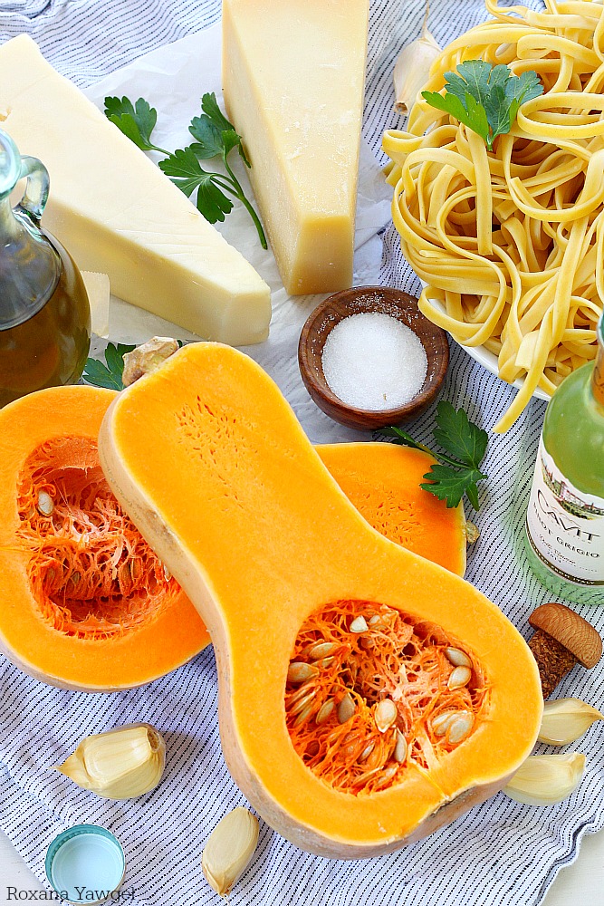 No-fuss creamy butternut squash pasta for those busy nights when you just don't have the time. Easy peasy with only one pan to clean up!